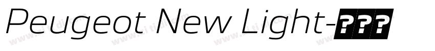Peugeot New Light字体转换 Peugeot New Light字体转换